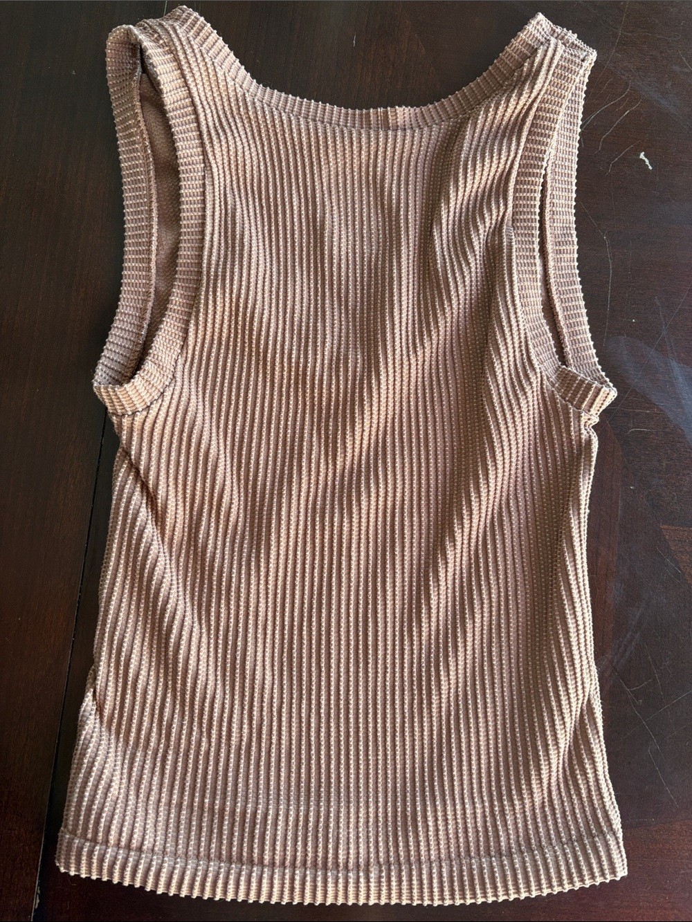 Free people intimately Ribbed V-Neck Tank Top in Taupe - Picture 3 of 4